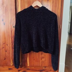 Black Chenille Sweater